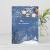お祭りな冬 | 雪のクリスマス シーズンカード (スタンド正面)