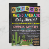 お祭りな普通じゃないベイビーシャワーの招待状 招待状 (正面/裏面)