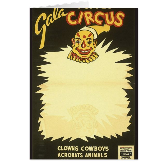 お祭りのパペットサーカスのピエロ (正面)