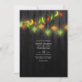 お祭りイルミネーション シンコ・デ・マヨ フィエスタ ウェディング 招待状 (正面)
