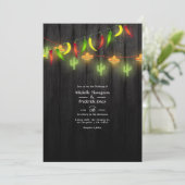 お祭りイルミネーション シンコ・デ・マヨ フィエスタ ウェディング 招待状 (スタンド正面)