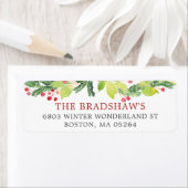 お祭りウィンターベリー　差出人住所 ラベル (インサイチュ)