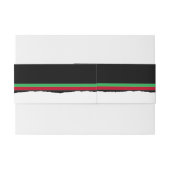 お祭りキツネの子たち招待用腹帯 招待状ベリーバンド (裏面例)