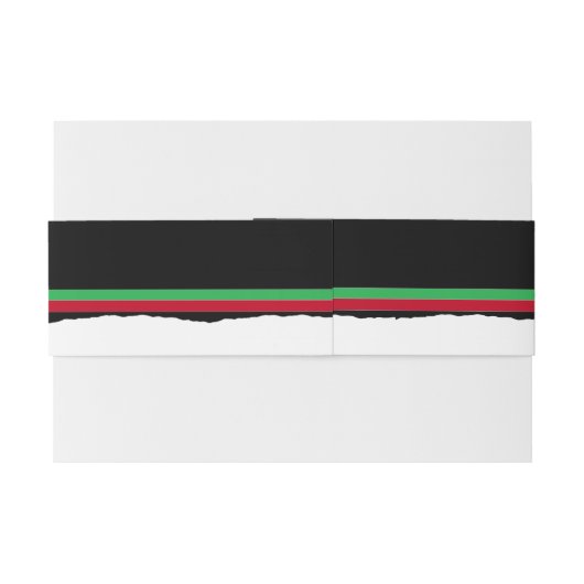 お祭りキツネの子たち招待用腹帯 招待状ベリーバンド (裏面例)