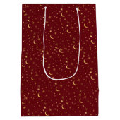 お祭りクリスマスの天月と星 ミディアムペーパーバッグ (裏面)
