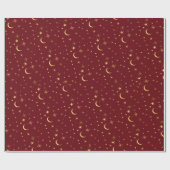 お祭りクリスマスの天月と星 ラッピングペーパー (フラット)