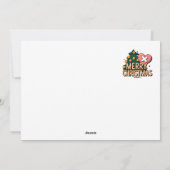 お祭りグリーティングカード フラット ホリデー カード (裏面)