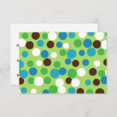 お祭りグリーンドット招待状 招待状 (正面/裏面)