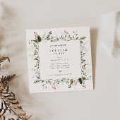 お祭りグリーンフレームパーティー 招待状