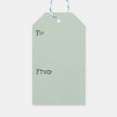 お祭りグリーンホリーベリークリスマスギフトタグ ギフトタグ (裏面)