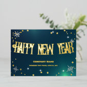 お祭りグリーン2024 会社 赤いリボン 箔シーズンカード (立ち正面)