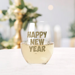 お祭りゴールド新年グッズ ドリンクウェア セット ステムなしワイングラス