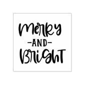 お祭りスクリプト メリー アンド ブライト ホリデー ラバースタンプ (インプリント)