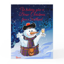 お祭りスコットランドの雪だるま