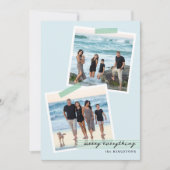 お祭りストライプテープ - V1 - フォトホリデー フラットカード シーズンカード (正面)