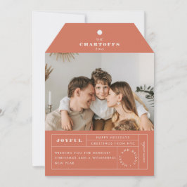 お祭りタグ フラット ホリデー カード