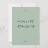 お祭りチョコラブラドールサンタ帽ホリデーカード シーズンカード (裏面)