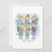 お祭りチーム 招待状 (正面)