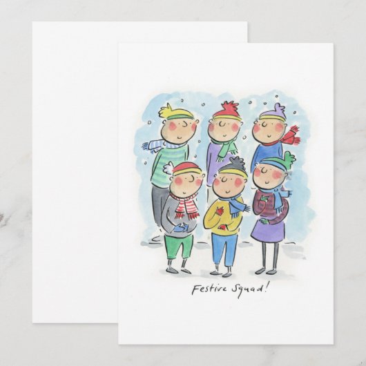 お祭りチーム 招待状 (正面/裏面)