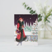 お祭りデコ・レトロ・ヴィンテージの淑女 シーズンポストカード (スタンド正面)