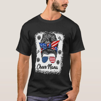 お祭りナナ めちゃくちゃお団子 USA フラッググラス 7月4日 Tシャツ