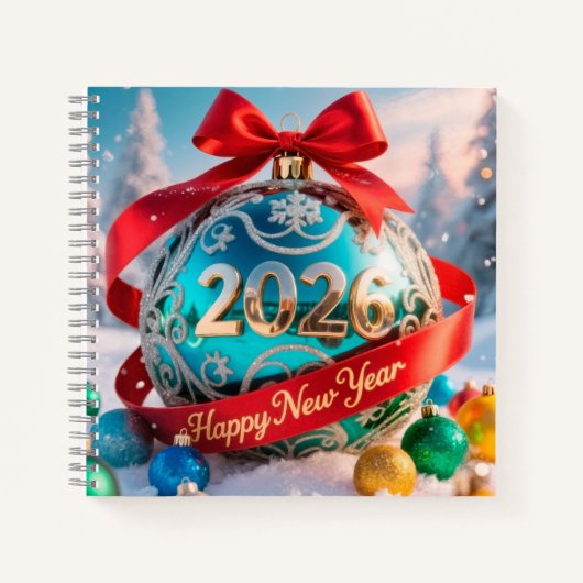 お祭りニューイヤー2026休暇 ノートブック (正面)