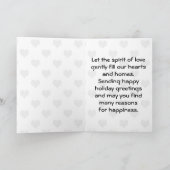 お祭りハート柄 ハッピーホリデーカード カード (内部)