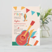 お祭りパーティー 招待状 (スタンド正面)