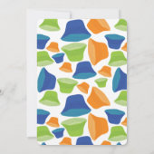 お祭りビーチパーティー カニの帽子 招待状 (裏面)