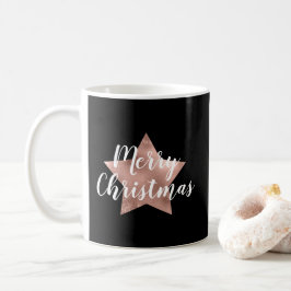 お祭りブラックスターメリークリスマス コーヒーマグカップ