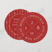 お祭りホリデースタンプ フラットラウンドカード シーズンカード (正面/裏面)