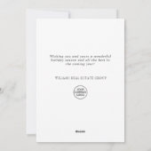 お祭りホリーデイのクリスマス企業向けグリーティング シーズンカード (裏面)