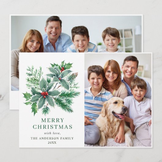 お祭りホリーデイ　クリスマス　グリーティング2 シーズンカード (正面/裏面)