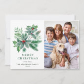 お祭りホリーデイ　ベリー２　クリスマス　写真の挨拶 シーズンカード (正面)