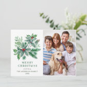 お祭りホリーデイ　ベリー２　クリスマス　写真の挨拶 シーズンカード (スタンド正面)