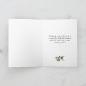 お祭りホリーデコレーション クリスマスグリーティング シーズンカード (内部)