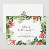 お祭りホリーデコレーション クリスマスグリーティング シーズンカード (正面/裏面)