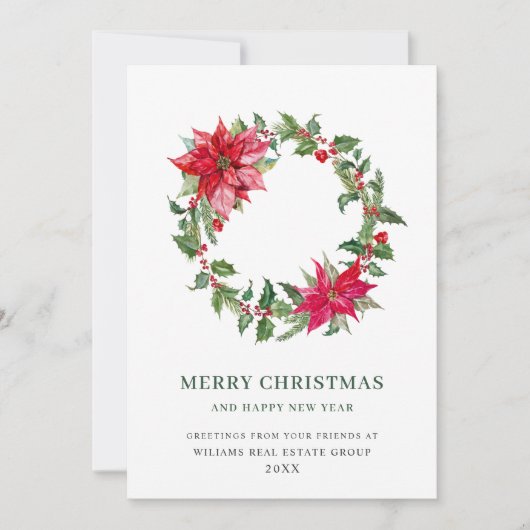 お祭りホリーデコレーション ポインセチア クリスマス オフィス (正面)