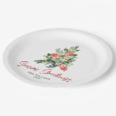 お祭りホリーデー パーティー クリスマスツリー ハーブの飾り ペーパープレート (アングル)
