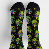 お祭りマーディグラス ソックス (上部)