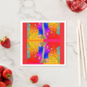 お祭りミックスパーティーペーパーナプキン スタンダードカクテルナプキン (インサイチュ)