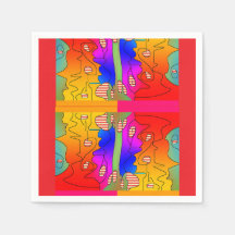 お祭りミックスパーティーペーパーナプキン