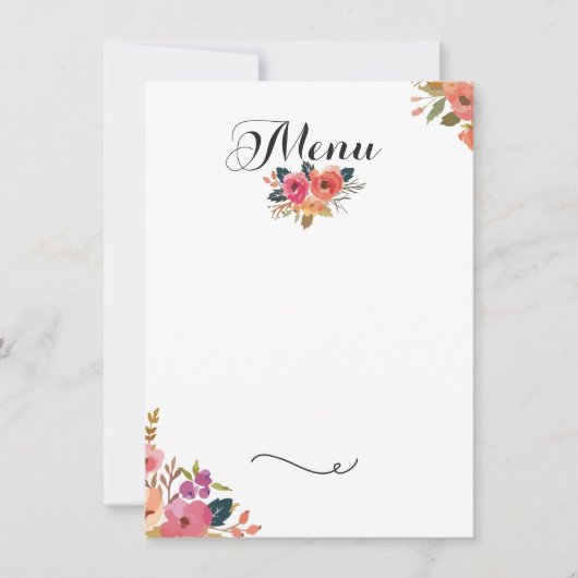 お祭りメニュー 招待状 (正面)