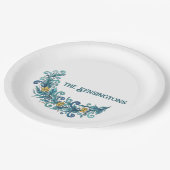 お祭りリースのスワッグ ホリデープレート ペーパープレート (アングル)