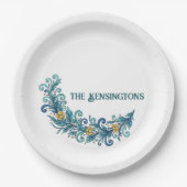 お祭りリースのスワッグ ホリデープレート ペーパープレート (正面)