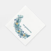 お祭りリースのスワッグ ホリデー スタンダードランチョンナプキン (角)