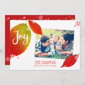 お祭りリーフ写真 シーズンカード (正面/裏面)