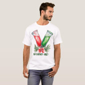 お祭り化学試験管パロディ アート Tシャツ (正面フル)