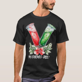 お祭り化学試験管パンデザイン Tシャツ
