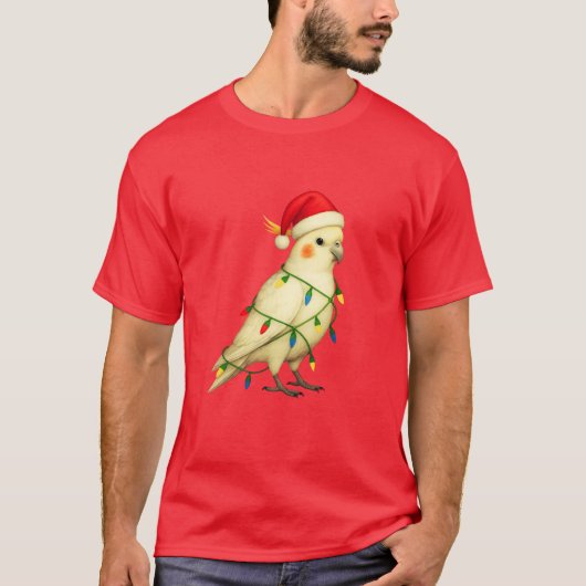 お祭り好きなオウム Tシャツ (正面)
